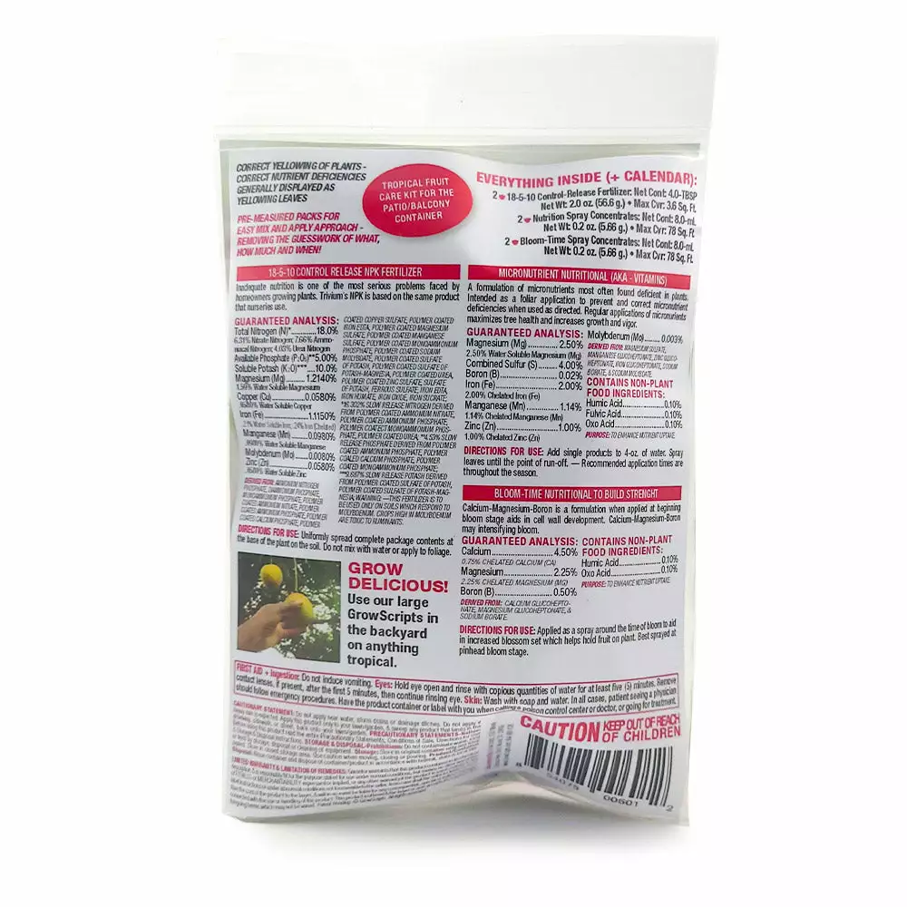 Brighter Blooms Tropical Fruit Tree Care Kit 3 Brighter Blooms Tropical Fruit Tree Care Kit